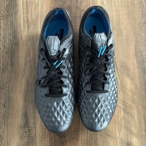 Nike Tiempo Legend 8 Elite FG Soccer Cleats Men Size 10.5 Black Blue AT5293-004 main image 7